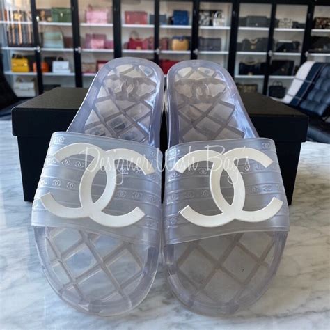 chanel jelly slides real vs fake|Chanel counterfeit logo.